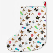Het Epic Cat Heads Collectie Grote Kerstsok (Achterkant)