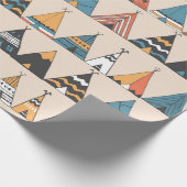 Het epiepatroon. Inheemse Amerikaanse zomertent Wi Cadeaupapier (Hoek)