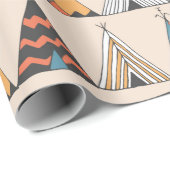 Het epiepatroon. Inheemse Amerikaanse zomertent Wi Cadeaupapier (Rol Hoek)