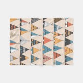 Het epiepatroon. Inheemse Amerikaanse zomertent Wi Fleece Deken (Voorkant (Horizontaal))