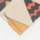 Het epiepatroon. Inheemse Amerikaanse zomertent Wi Fleece Deken (Hoek)