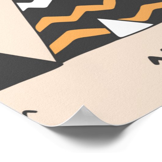 Het epiepatroon. Inheemse Amerikaanse zomertent Wi Poster (Hoek)