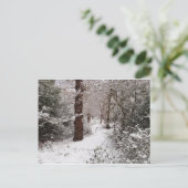 Het Epping Forest in de sneeuw. Briefkaart (Staand voorkant)