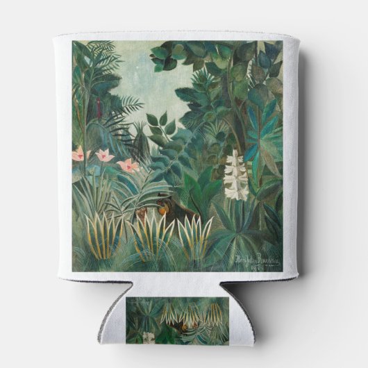 Het Equatoriaal Oerwoud (1909) van Henri Rousseau. Blikjeskoeler (Achterkant)