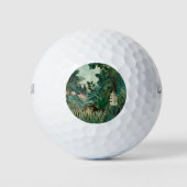 Het Equatoriaal Oerwoud (1909) van Henri Rousseau. Golfballen (Voorkant)