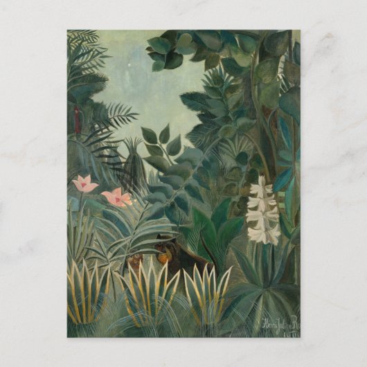 Het Equatoriaal Oerwoud | Henri Rousseau Briefkaart (Voorkant)