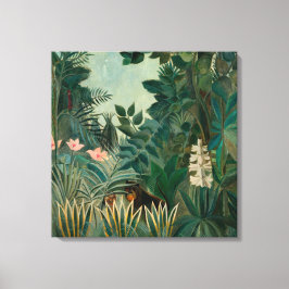 Het Equatoriaal Oerwoud | Henri Rousseau Canvas Afdruk