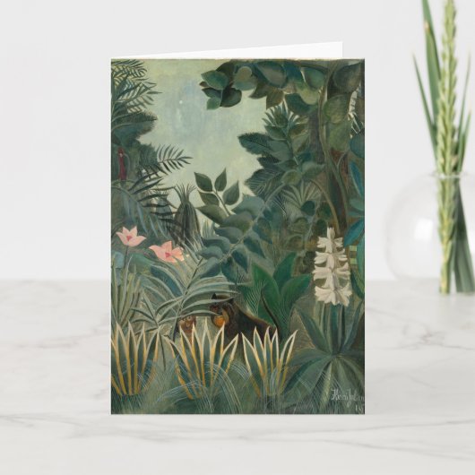 Het Equatoriaal Oerwoud | Henri Rousseau Kaart (Voorkant)