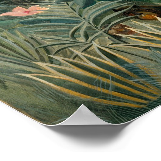 Het Equatoriaal Oerwoud | Henri Rousseau Poster (Hoek)