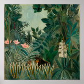 Het Equatoriaal Oerwoud | Henri Rousseau Poster (Voorkant)