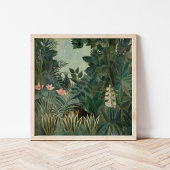 Het Equatoriaal Oerwoud | Henri Rousseau Poster