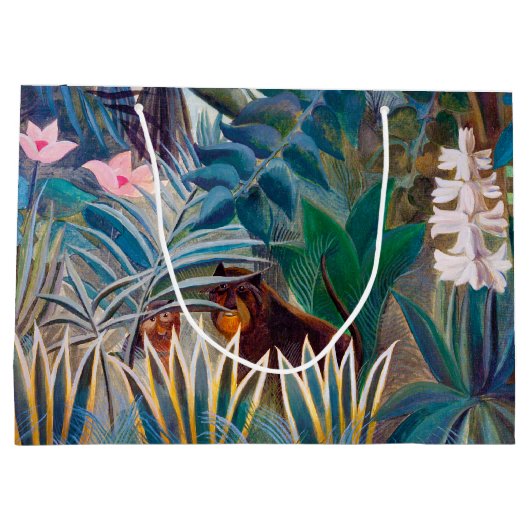Het Equatoriaal Oerwoud, Rousseau Large Gift Bag Groot Cadeauzakje (Achterkant)