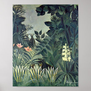 Het Equatoriaal Oerwoud van Henri Rousseau Poster