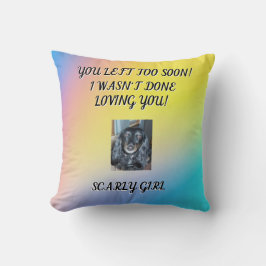 Het eren van uw geliefde huisdier: oprechte Memori Kussen