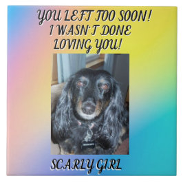 Het eren van uw geliefde huisdier: oprechte Memori Tegeltje