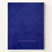 Het Erfgoed | Indigo Leer & Zilver Scholar Notitieboek (Achterkant)