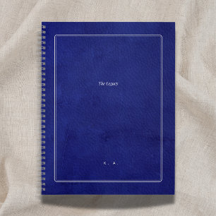 Het Erfgoed Indigo Leer & Zilver Scholar Notitieboek