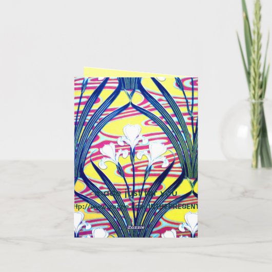 Het Erfgoed Notecards van het art deco Kaart (Achterkant)