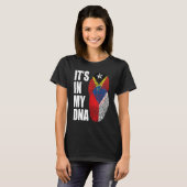 Het erfgoed van de Tsjechische en Timorese Mix DNA T-shirt (Voorkant volledig)