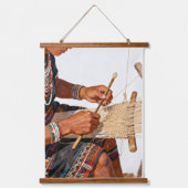 Het erfgoed wandkunst van het Weverslied Hangend Wandkleed (Voorkant)