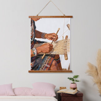 Het erfgoed wandkunst van het Weverslied Hangend Wandkleed