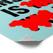 Het ergste deel van Censorship Funny Poster Sign (Hoek)