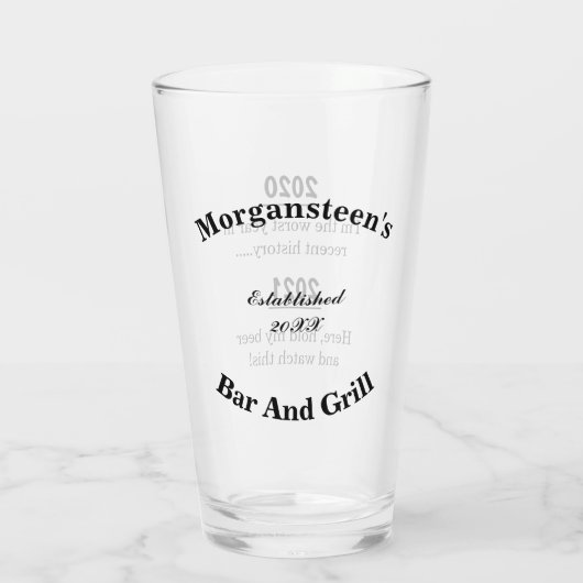 Het ergste jaar in de recente geschiedenisNovelty  Glas (Achterkant)