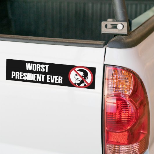 Het ergste President ooit Bumpersticker (Op Truck)