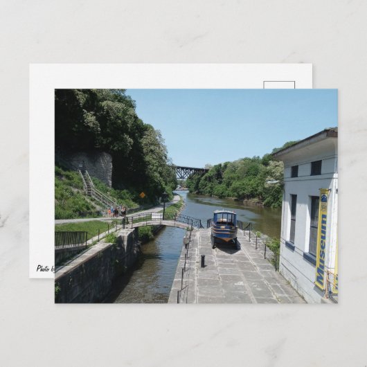 Het Erie Canal Briefkaart (Voorkant / Achterkant)