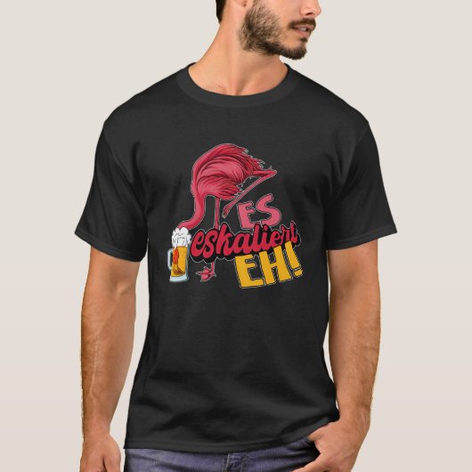Het escaleert de flamingo t-shirt (Voorkant)