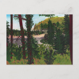 Het estuarium in Oregon, ten noorden van Lincoln C Briefkaart