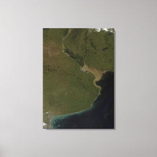 Het estuarium van de Rio de la Plata Canvas Afdruk