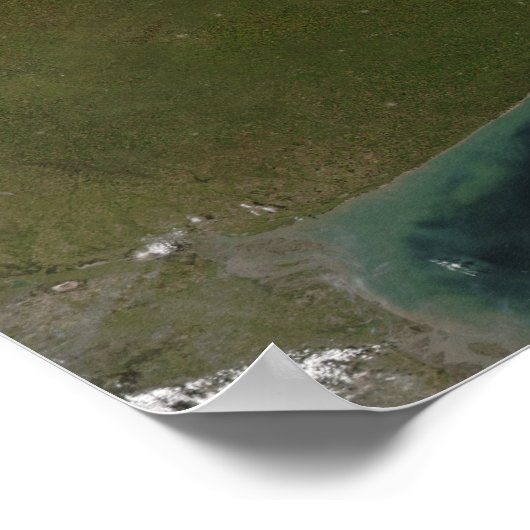 Het estuarium van de Rio de la Plata Poster (Hoek)