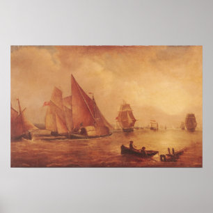 Het estuarium van de Theems en de Medway Poster