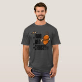 het eten het bed vrienden t-shirt (Voorkant volledig)