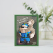 Het eten krijgt hard Briefkaart (Staand voorkant)