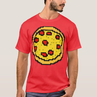 Het eten van 8bit Pixelart Pizza Eten T-shirt