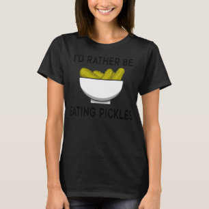 Het eten van augurken Grappig Gezegde Komkommer Gr T-shirt