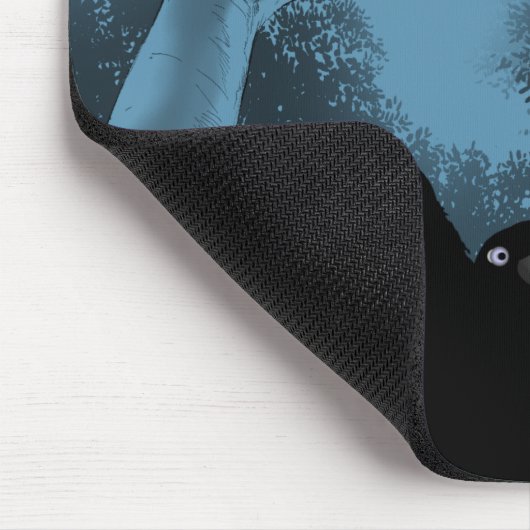 Het eten van Crow Mousepad Muismat (Hoek)