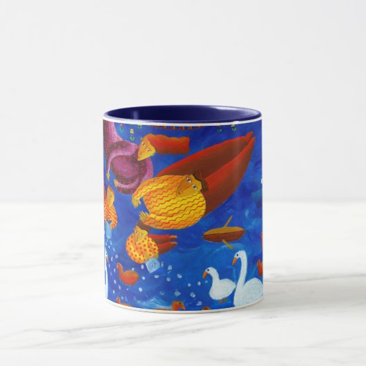 Het eten van de Dag van de Eendenfamilie Mok (Midden)