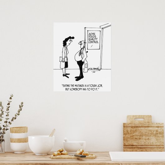 Het eten van de Mistakes Poster (Keuken)