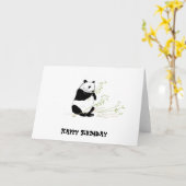Het Eten van de panda Kaart (Gele Bloem)