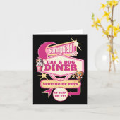 Het eten van huisdieren Springfield Ohio Funny Cat Kaart (Gele Bloem)