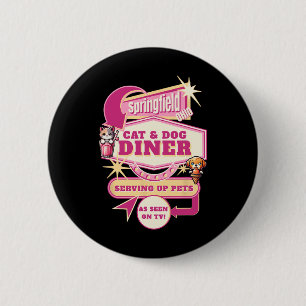 Het eten van huisdieren Springfield Ohio Funny Cat Ronde Button 5,7 Cm
