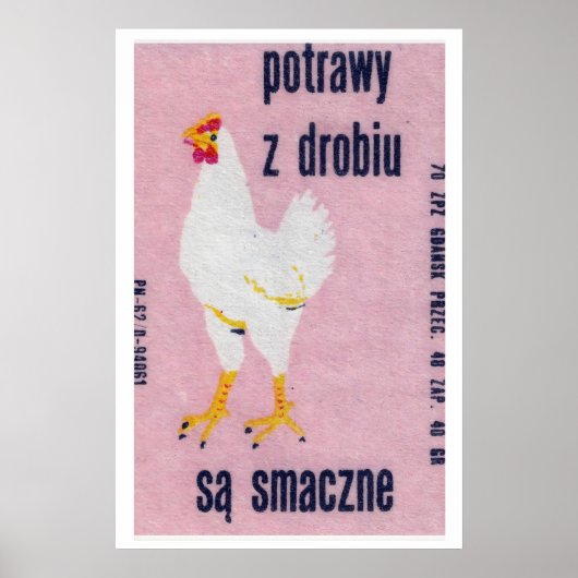 Het eten van kip is heerlijk - Matchbox Print (Voorkant)