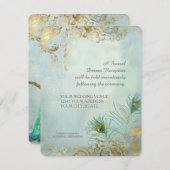 Het eten van peacock-feesten kaart (Voorkant / Achterkant)