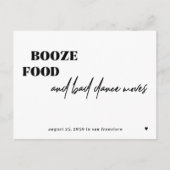 Het eten van slechte dans is grappig om de datum t aankondigingskaart (Voorkant)
