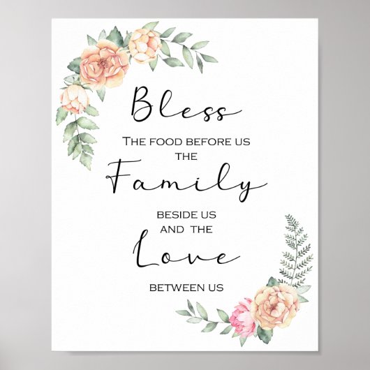 Het eten voor ons keuken Prayer Poster (Voorkant)