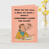 🍽️ "Het eten was een bedachtzame ervaring" Kaart (Gele Bloem)