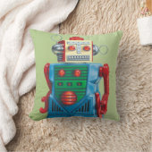 Het "Eternal Optimist" Robot-Sierkussen Kussen (Deken)